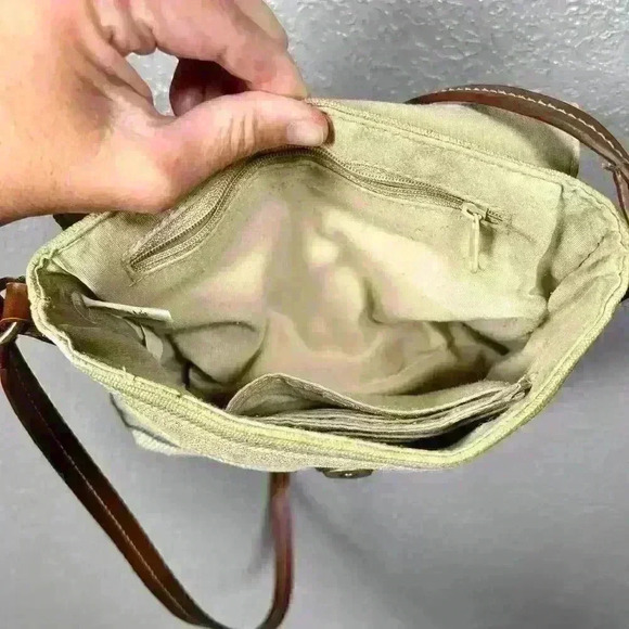 ROSETTI Woven Fabric Crossbody Purse Beachy Earthy Striped Women Small - Picture 7 of 12